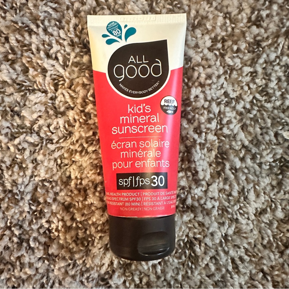 All Good SPF 30 Kids Mineral Sunscreen Lotion, 3 oz